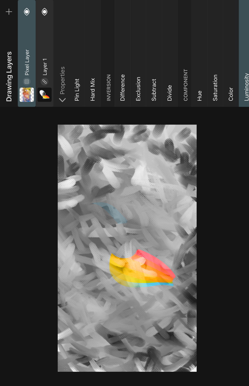 Luminosity blend mode