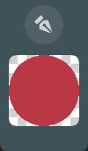 Layer thumbnail and type icon
